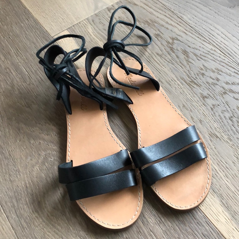 Madewell Boardwalk Lace Up Sandals